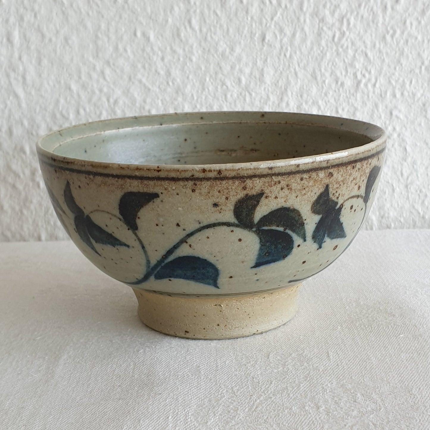 Royal Copenhagen ERIK REIFF Unique Wines and Leaves Decorated Stoneware Bowl Mollaris.com
