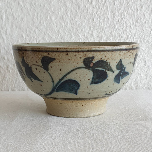 Royal Copenhagen ERIK REIFF Unique Wines and Leaves Decorated Stoneware Bowl Mollaris.com