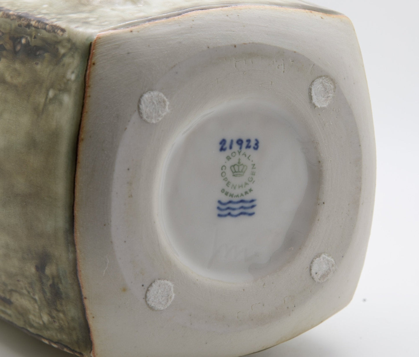 Royal Copenhagen JØRGEN MOGENSEN Large Square Sung Glazed Stoneware Vase Mollaris.com