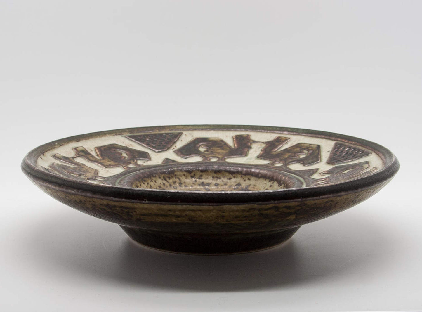 Royal Copenhagen JØRGEN MOGENSEN Large Sung Glazed Stoneware Bowl Dish Mollaris.com