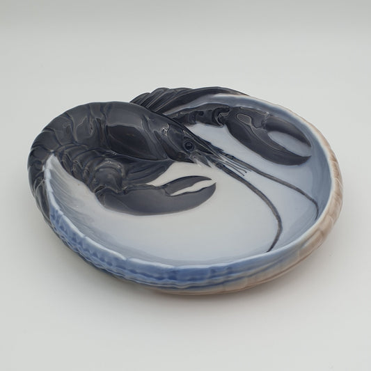 Royal Copenhagen JØRGEN BALSLØV Porcelain Lobster Bowl / Tray Mollaris.com