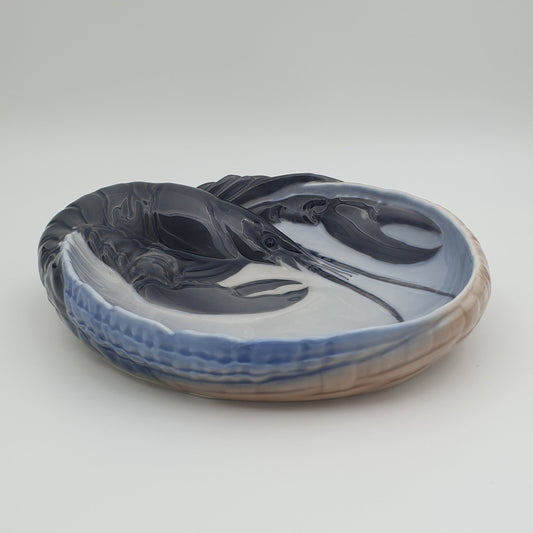 Royal Copenhagen JØRGEN BALSLØV Porcelain Lobster Bowl / Tray Mollaris.com