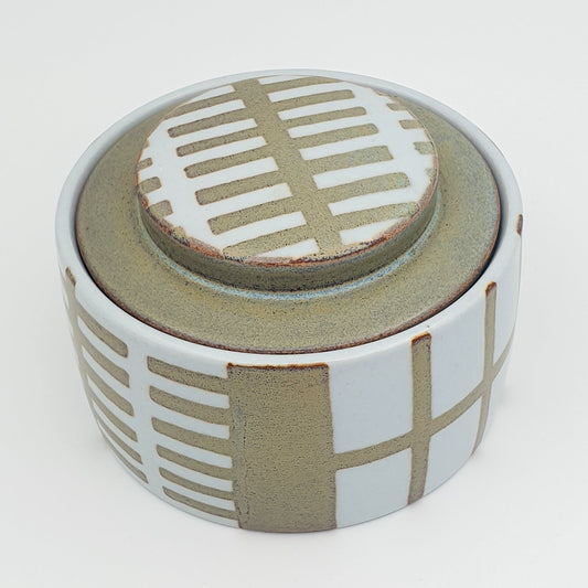 Royal Copenhagen NILS THORSSON Faiance Round Lidded Jar Mollaris.com