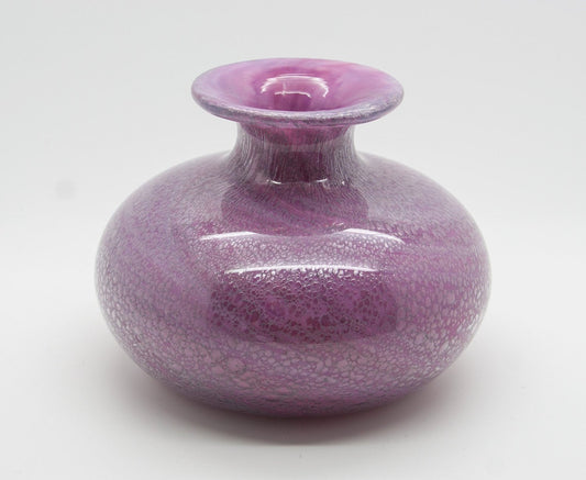SIDSE WERNER Holmegaard TROLDGLAS Amethyst Marbled Crystal Glass Vase Mollaris.com