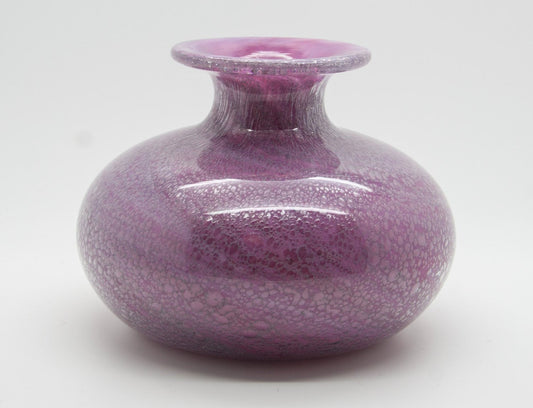 SIDSE WERNER Holmegaard TROLDGLAS Amethyst Marbled Crystal Glass Vase Mollaris.com
