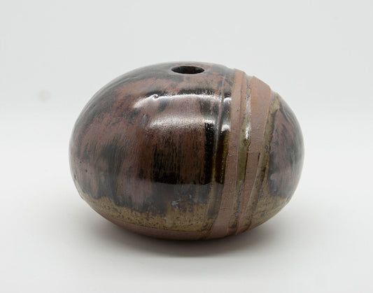 WÜRTZ Ceramics Brown Glazed Stoneware Vase Mollaris.com