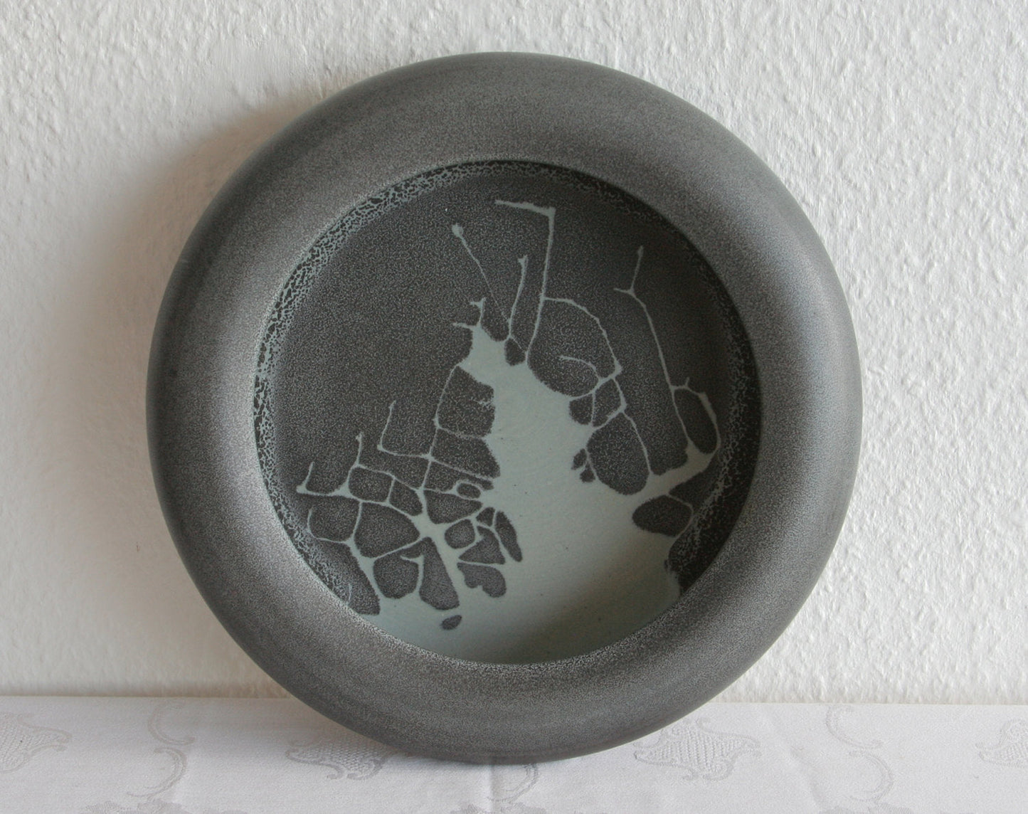 WÜRTZ Ceramics Contemporary Large Dark Grey Glazed Stoneware Bowl Mollaris.com