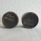 2 x ARN for Raymor Turquoise Black Glazed Studio Ceramic Candle Holders Mollaris.com 