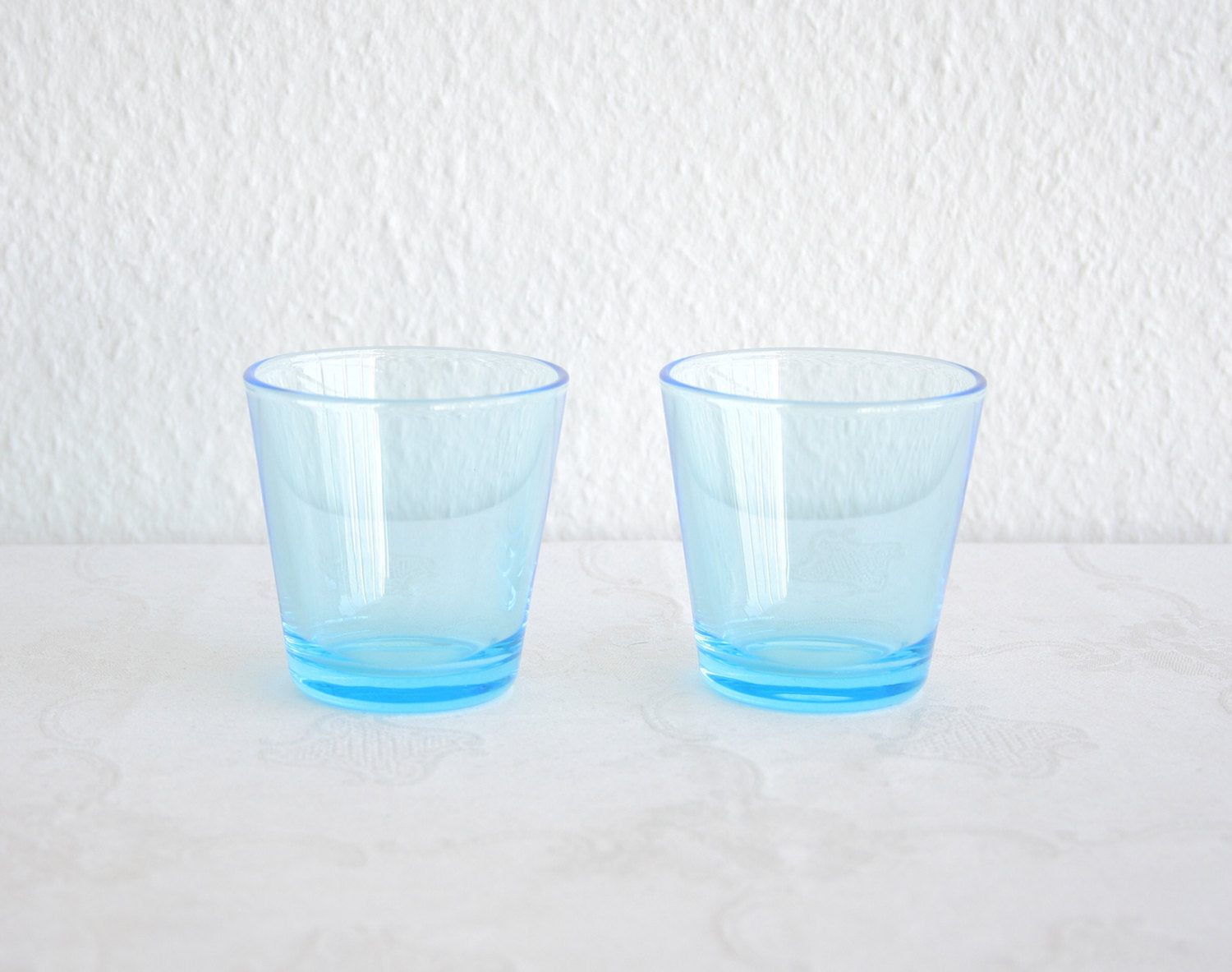 2 x KAJ FRANCK Iittala KARTIO Blue Glass Tumbler Mollaris.com 