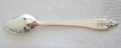 4 x Georg Jensen AKKELEJE #77 Solid Silver (830S) Coffee Spoons Mollaris.com 