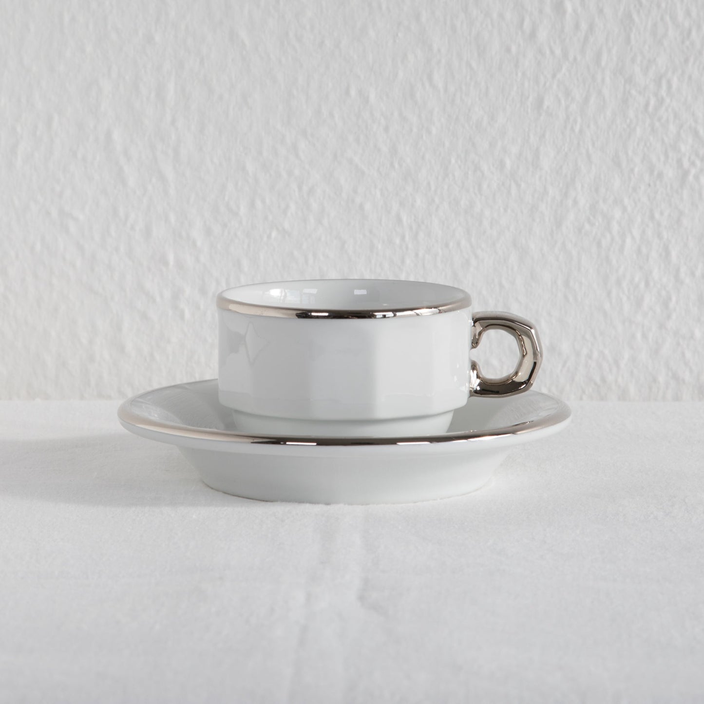 6 x Pillivuyt Bistro Tableware Porcelain Coffee Cup + Saucer Mollaris.com 