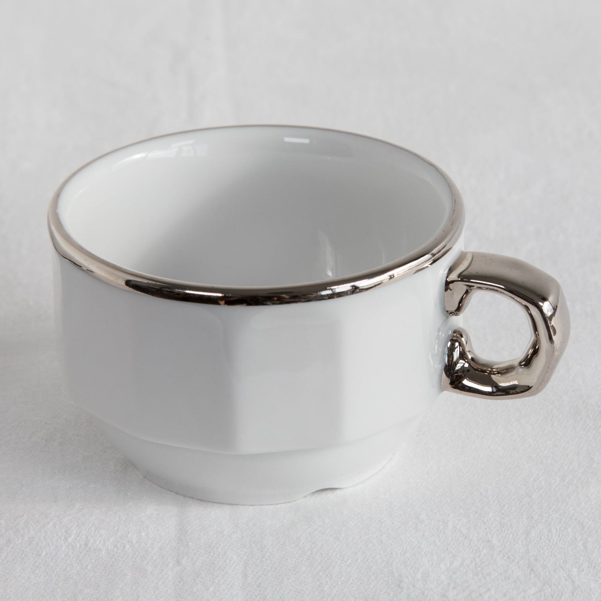 6 x Pillivuyt Bistro Tableware Porcelain Coffee Cup + Saucer Mollaris.com 