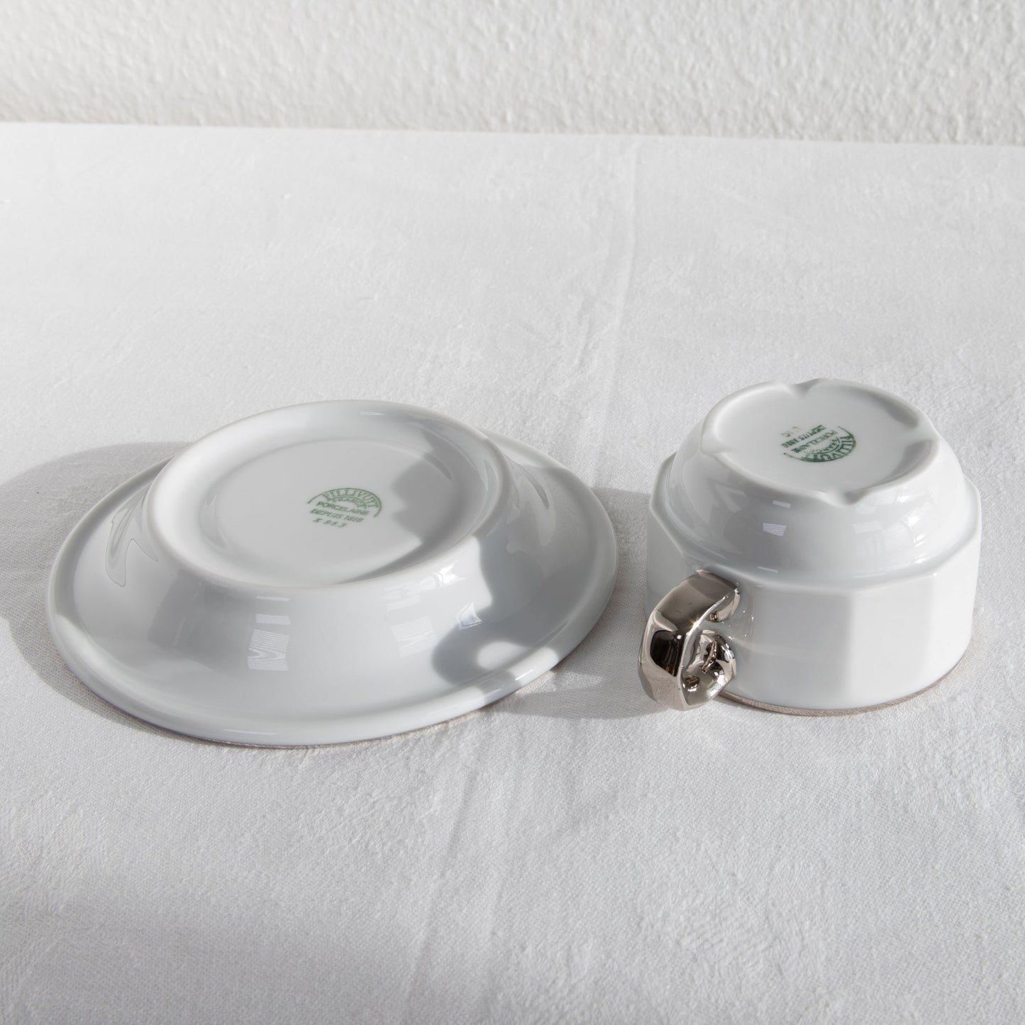 6 x Pillivuyt Bistro Tableware Porcelain Coffee Cup + Saucer Mollaris.com 
