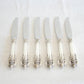 6 x Wallace GRANDE BAROQUE Sterling Silver Place / Lunch Knives (9 inches) Mollaris.com 