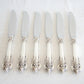 6 x Wallace GRANDE BAROQUE Sterling Silver Place / Lunch Knives (9 inches) Mollaris.com 