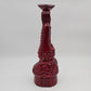 ALVINO BAGNI Large Red Glazed Human Figure Ceramic Candlestick Mollaris.com 