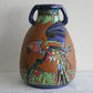AMPHORA Campina Parrot & Flowers Ceramic Floor Vase Mollaris.com 