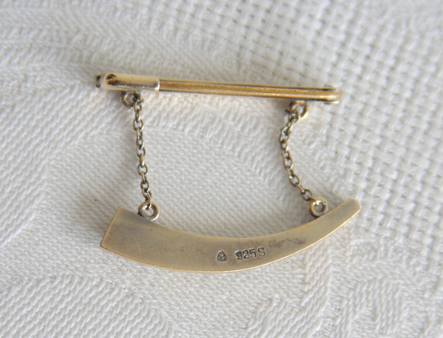 ANTON MICHELSEN Golden Horn of Gallehus Gilded Solid Sterling Silver Brooch (925S) Mollaris.com 