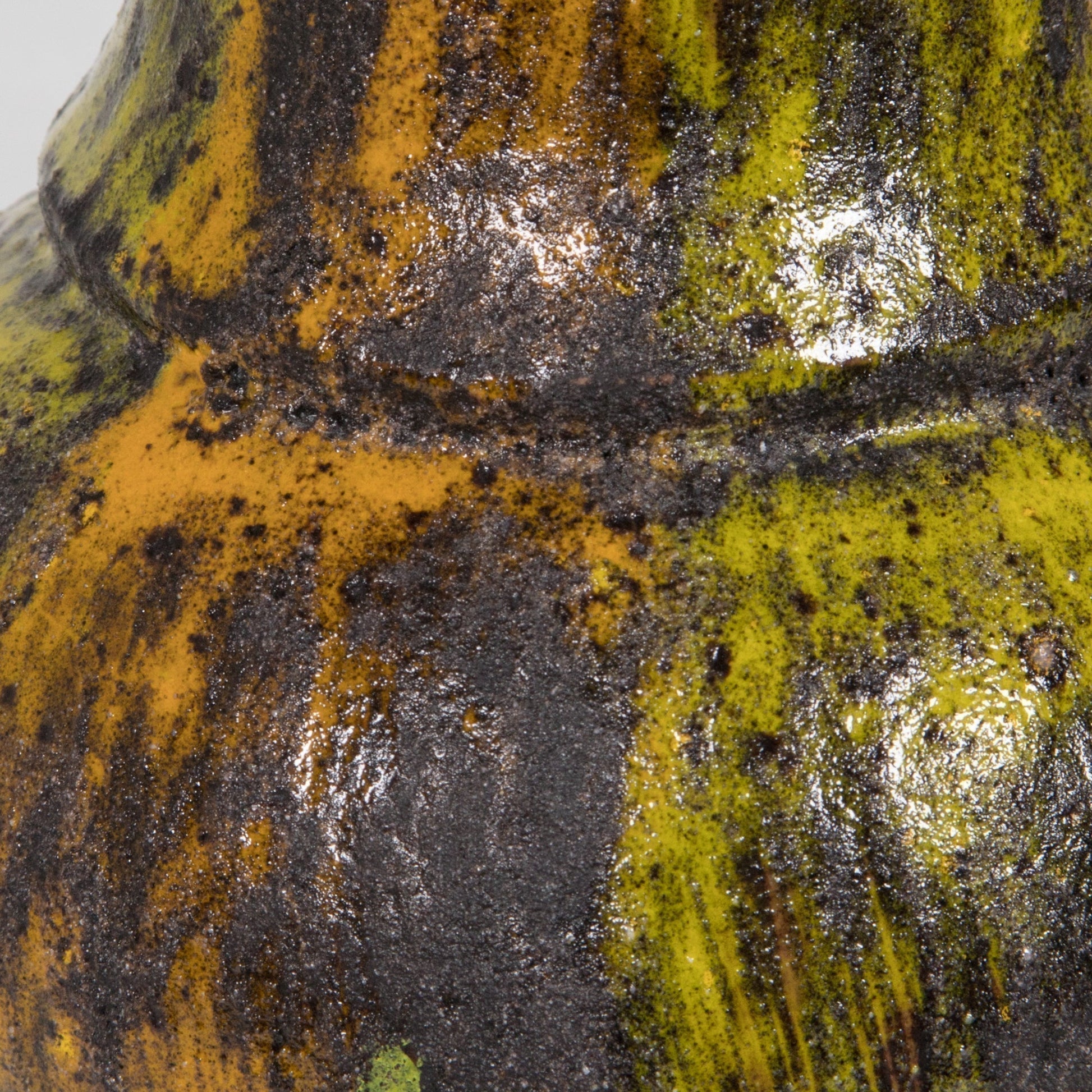 ARN for Raymor Ash Gray Yellow Orange Ceramic Vase Mollaris.com 