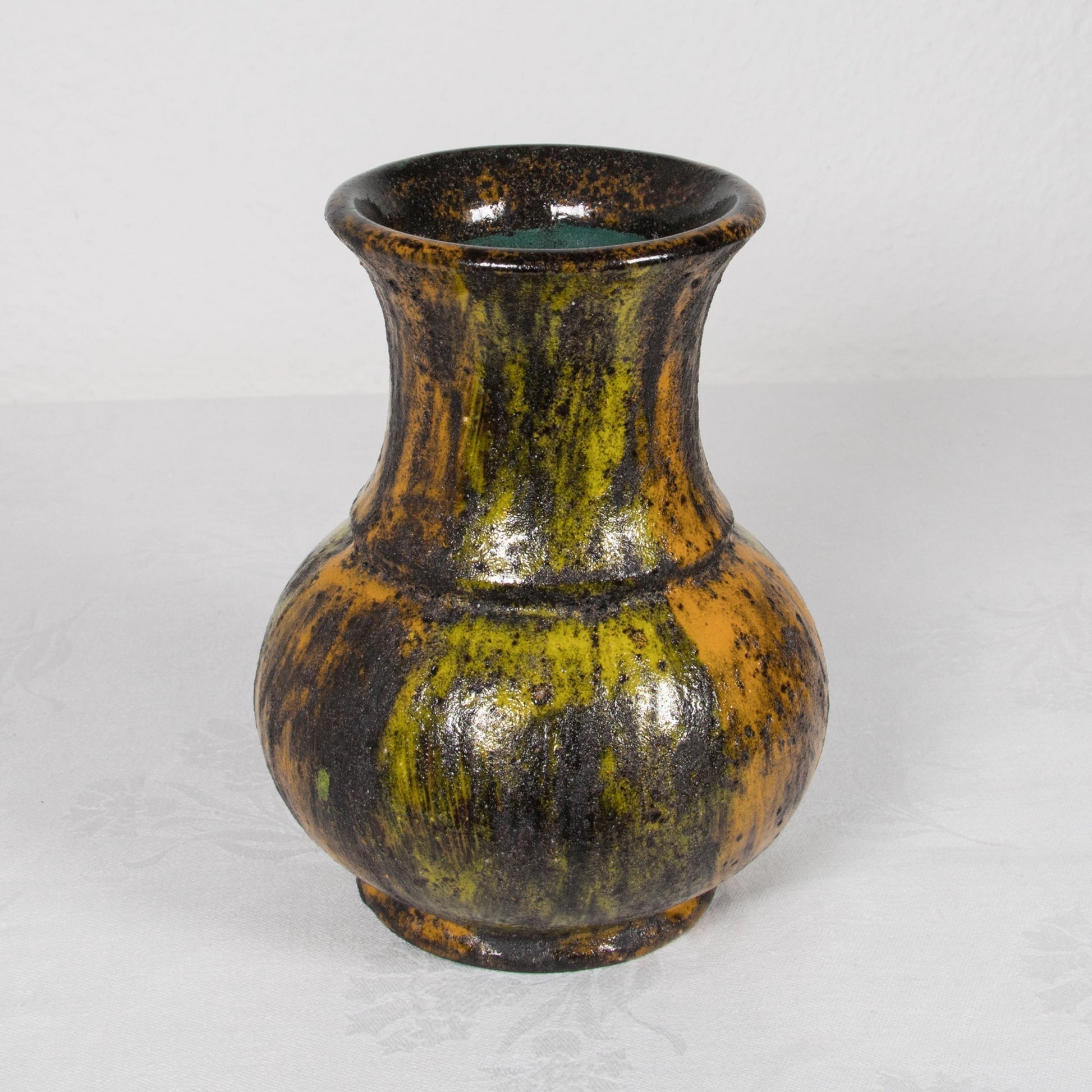 ARN for Raymor Ash Gray Yellow Orange Ceramic Vase Mollaris.com 