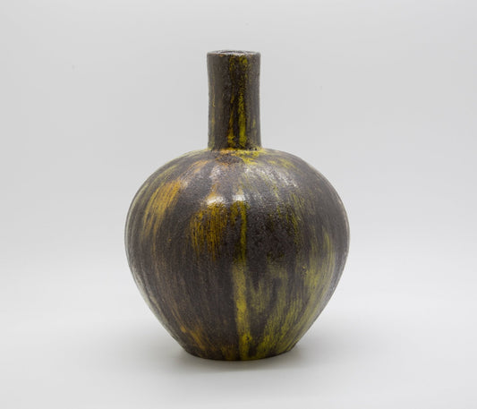 ARN for Raymor Ash Gray Yellow Orange Ceramic Vase Mollaris.com 