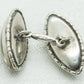 ART DECO Egyptian Revival Clear Gemstones Solid Silver (900S) Cufflinks Mollaris.com 