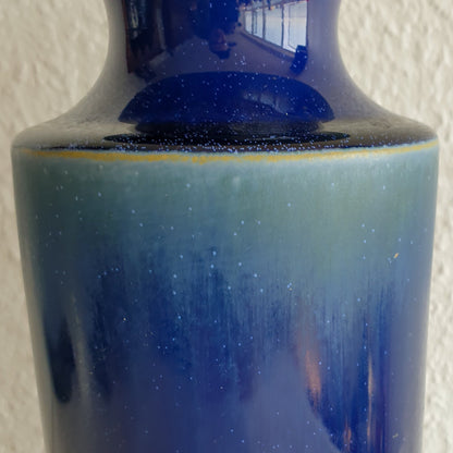 BRITT LOUISE SUNDELL Large Blue Crystal Glazed Stoneware Vase Mollaris.com 