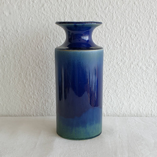 BRITT LOUISE SUNDELL Large Blue Crystal Glazed Stoneware Vase Mollaris.com 