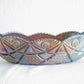 BROCKWITZ Carnival Glass Blue NORTHERN LIGHTS Jardiniere Mollaris.com 