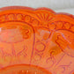 BROCKWITZ Carnival Glass Marigold ASTERS Bowl Rosebowl Mollaris.com 