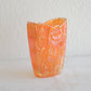 BROCKWITZ Carnival Glass Marigold ROSE GARDEN Small Letter Vase Mollaris.com 