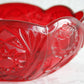 BROCKWITZ Rose Garden Ruby Red Large Glass Rose Bowl Mollaris.com 