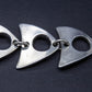 BRUTALIST Mette + Finn Abstract Modernist Metal Bracelet Mollaris.com 