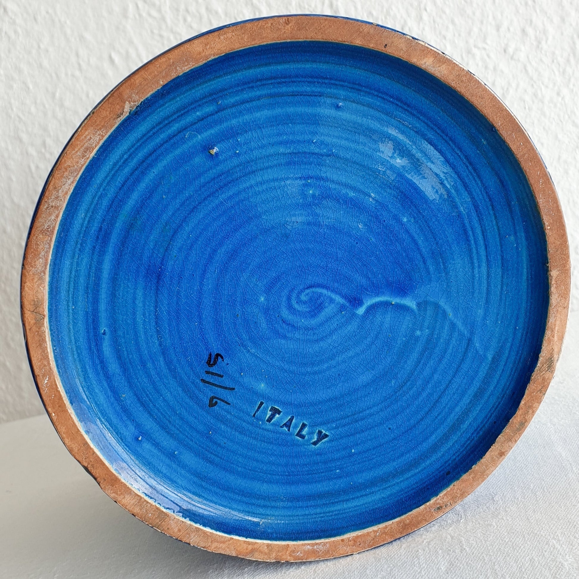 Bitossi ALDO LONDI Blue Ceramic Flower Pot Mollaris.com 