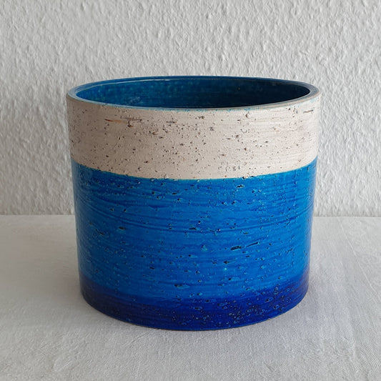 Bitossi ALDO LONDI Blue Ceramic Flower Pot Mollaris.com 