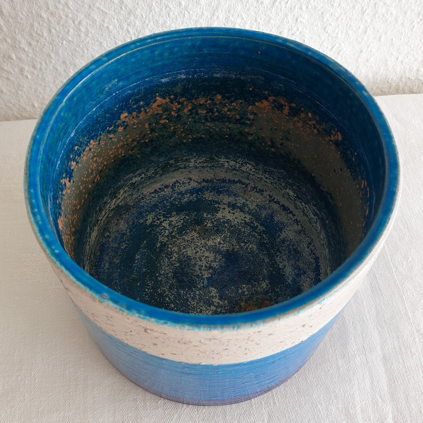 Bitossi ALDO LONDI Blue Ceramic Flower Pot Mollaris.com 