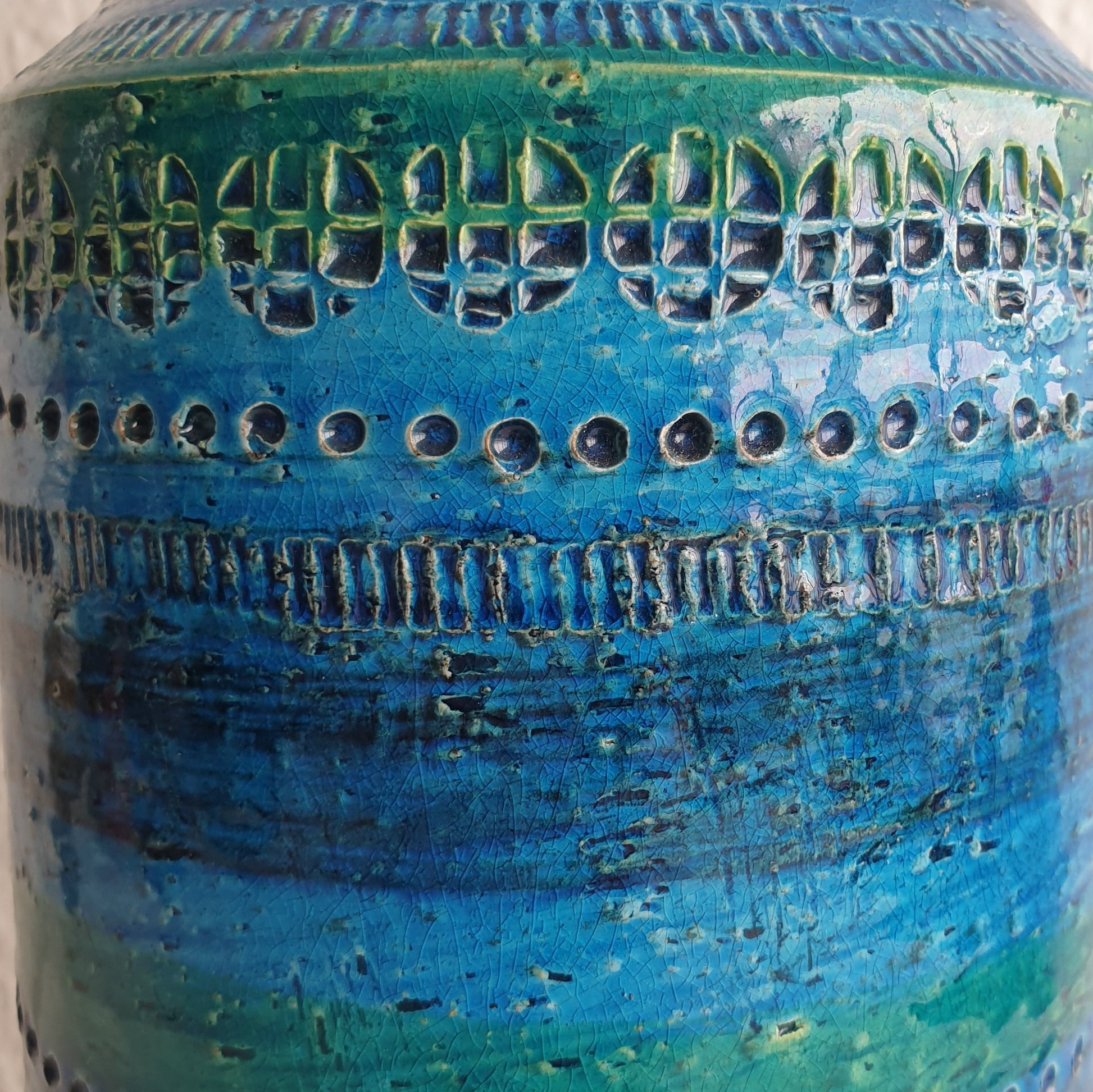 Bitossi ALDO LONDI Blue Rimini Large Ceramic Vase Mollaris.com 