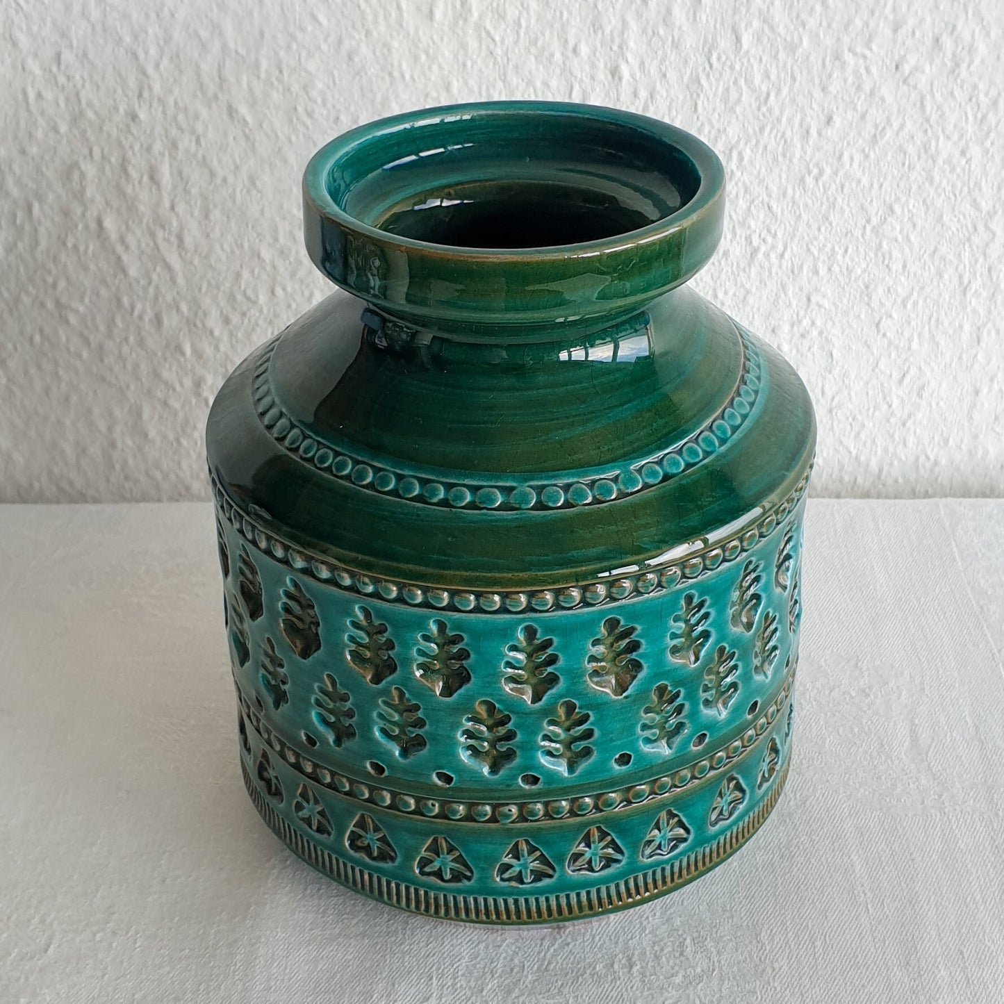 Bitossi ALDO LONDI Dark Green Ceramic Vase Mollaris.com 