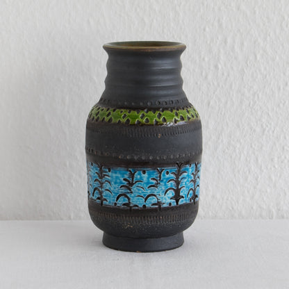 Bitossi ALDO LONDI Genovese Blue Green Ceramic Vase Mollaris.com 