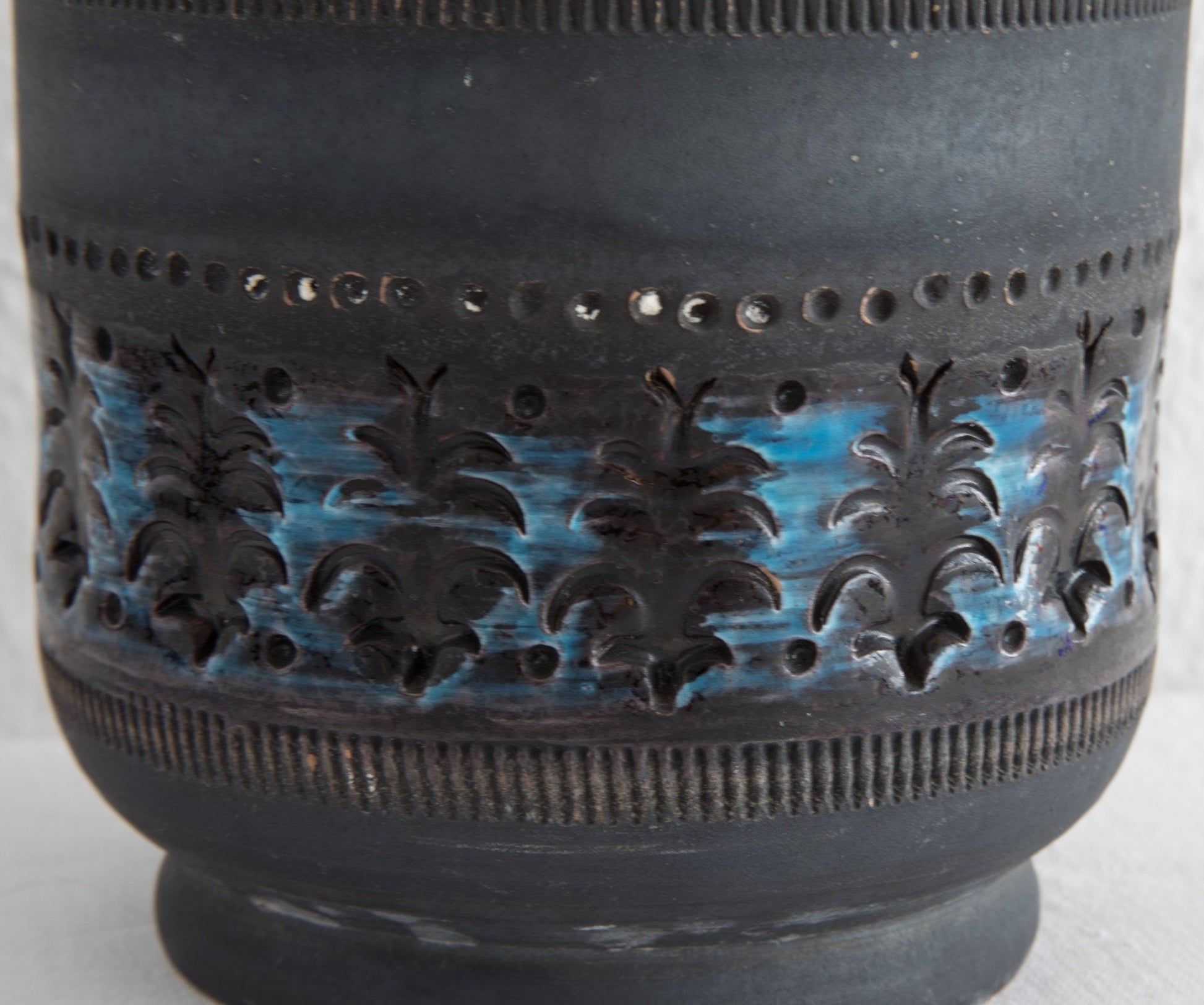 Bitossi ALDO LONDI Genovese Blue Green Ceramic Vase Mollaris.com 