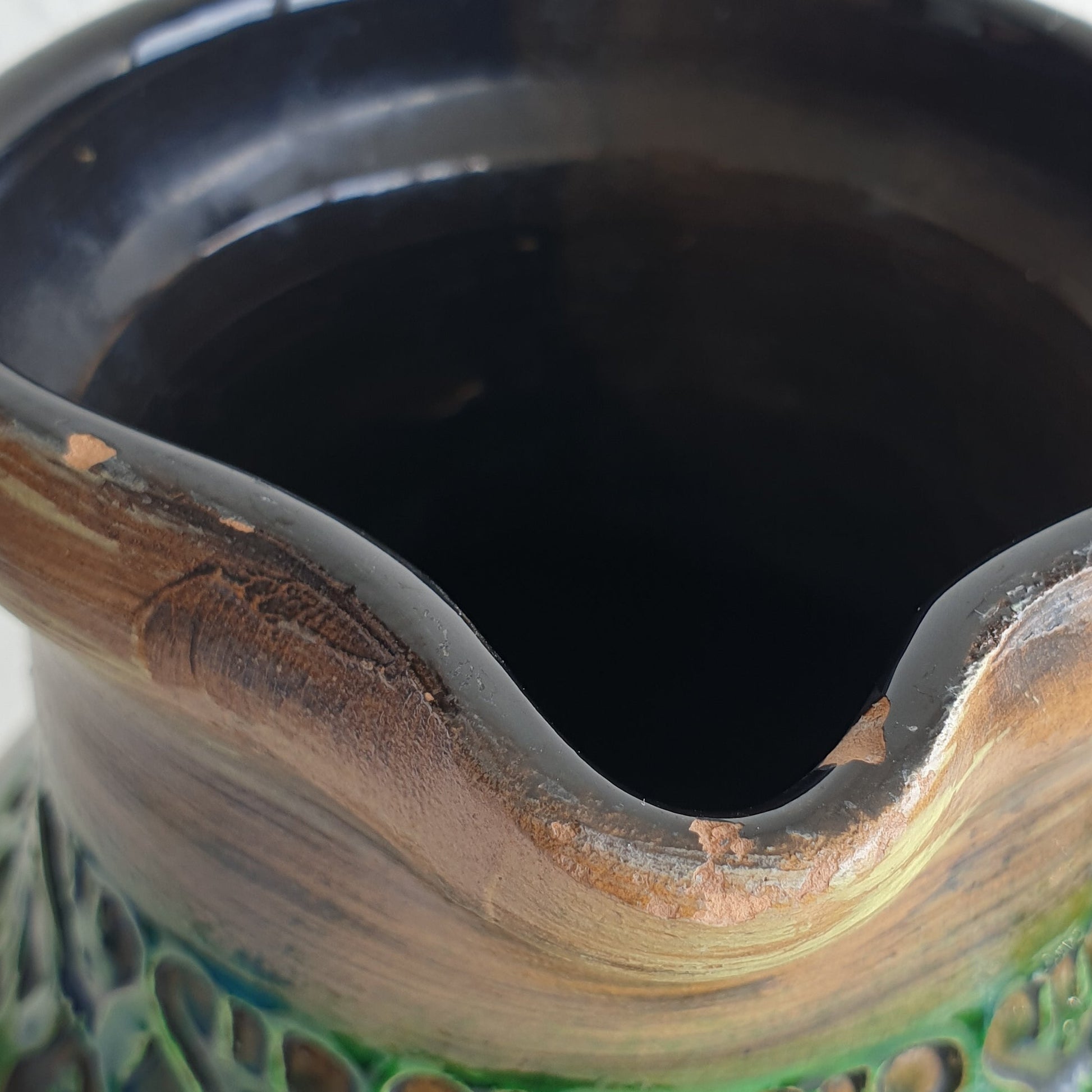 Bitossi ALDO LONDI Green Mezza Chiave Ceramic Jug Vase Mollaris.com 