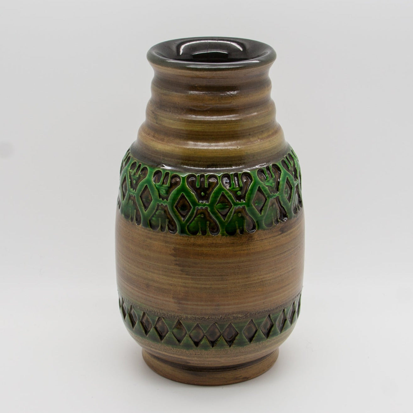 Bitossi ALDO LONDI Green Mezza Chiave Ceramic Vase Mollaris.com 