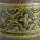 Bitossi ALDO LONDI Green Yellow Ceramic Flower Pattern Vase Mollaris.com 