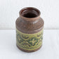 Bitossi ALDO LONDI Green Yellow Ceramic Flower Pattern Vase Mollaris.com 