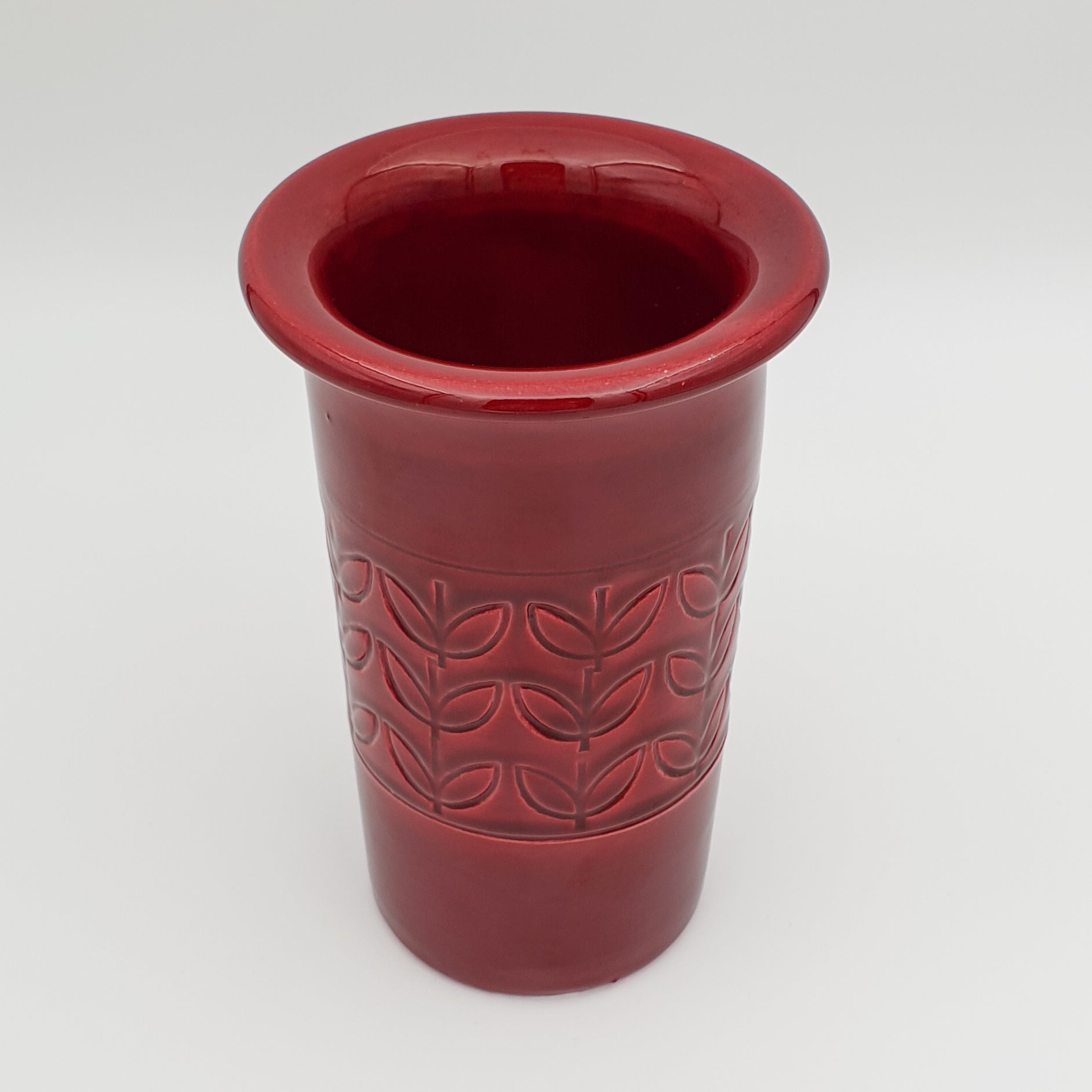 Bitossi ALDO LONDI Red Leaves Ceramic Vase Mollaris.com 