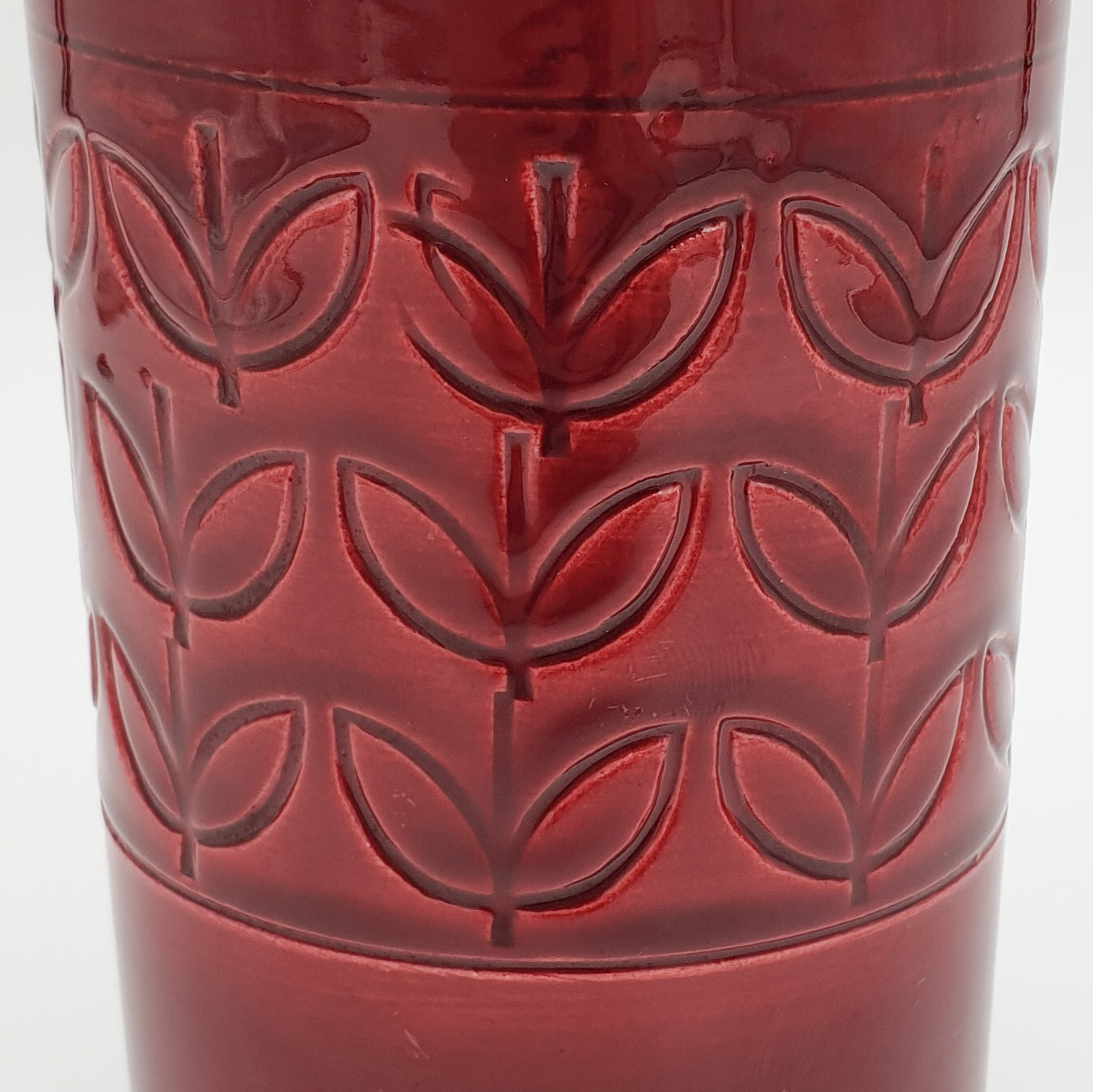Bitossi ALDO LONDI Red Leaves Ceramic Vase Mollaris.com 