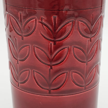 Bitossi ALDO LONDI Red Leaves Ceramic Vase Mollaris.com 
