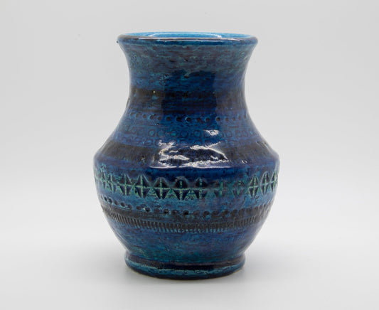Bitossi ALDO LONDI Rimini Blue Ceramic Vase Mollaris.com 