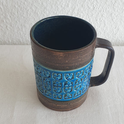 Bitossi ALDO LONDI Trifoglio Blue Ceramic Mug Mollaris.com 