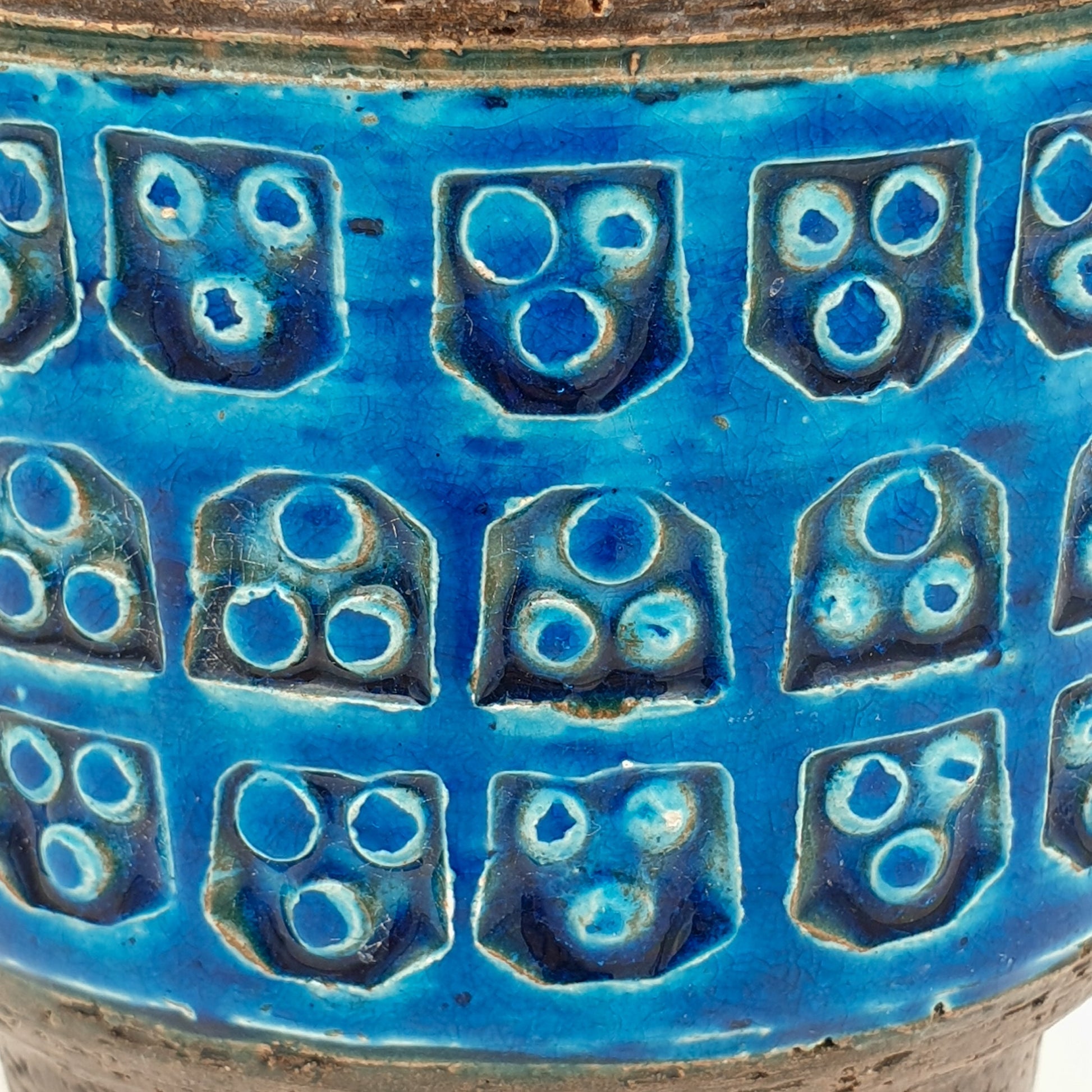 Bitossi ALDO LONDI Trifoglio Blue Ceramic Vase Mollaris.com 